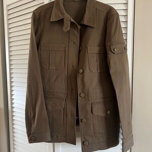 Veronica Beard Men's Military Field Jacket in Brown